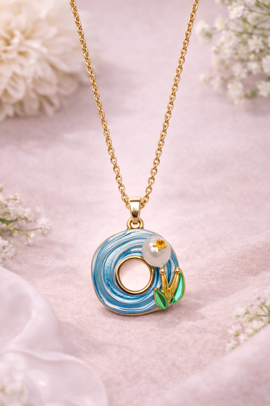 Pearl and Enamel Designer Necklace for Women