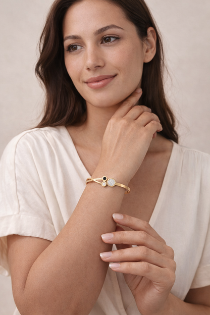 Elegant Gold Finish Designer Kada for Women